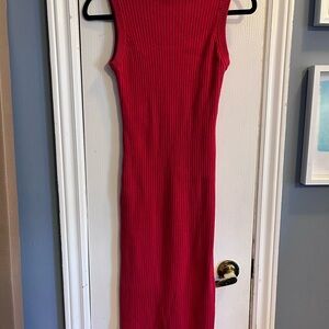 Frank & Oak Red Midi Dress - Size Small
